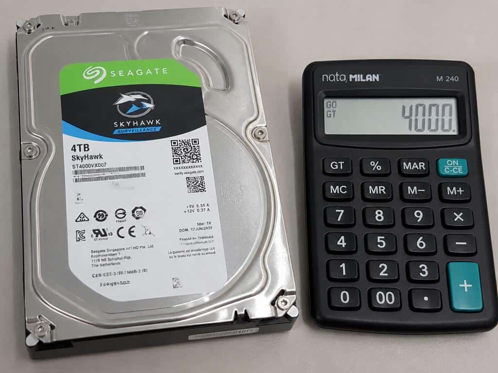 simulation capacité disque dur vidéosurveillance webcible com avis