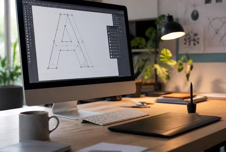 vectoriser texte illustrator