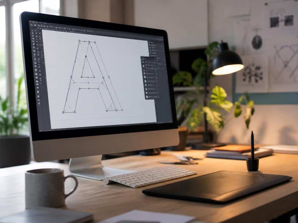 vectoriser texte illustrator