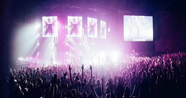 photo of crowd at a concert event