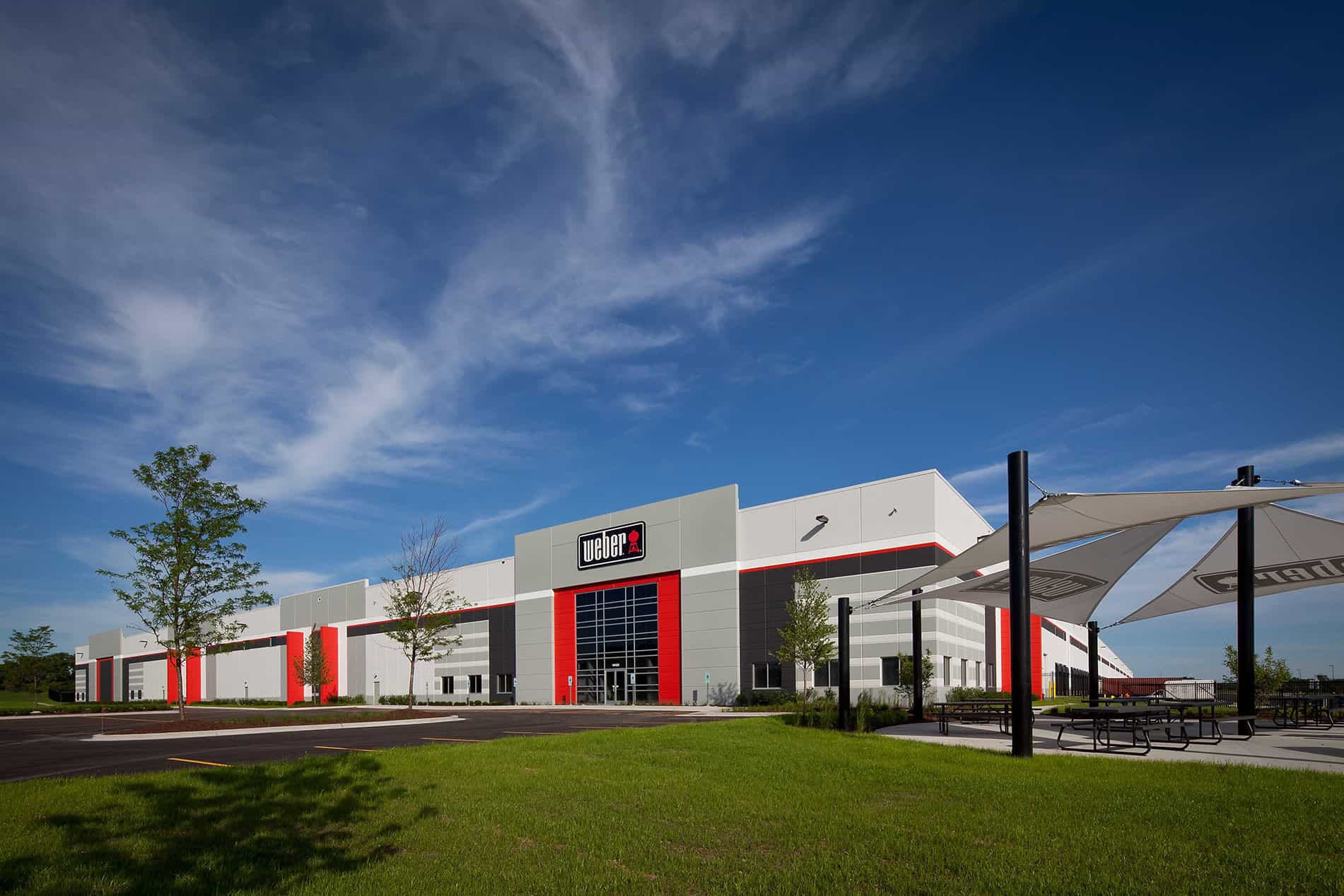 The Weber-Stephen Distribution Facility as seen from the outside.