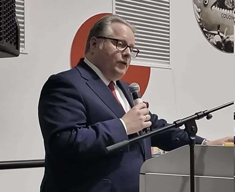 Lutz Schade bei der Wahl zum Präsidenten des Festkomitees.