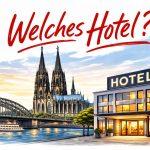 Hotel in Köln am Rhein mit Blick auf den Dom, ideal für Karnevalsreisende.