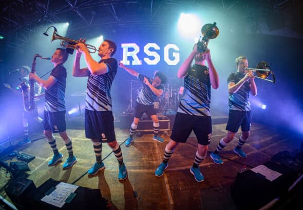 Ein Foto der Brass-Band Rhythmussportgruppe