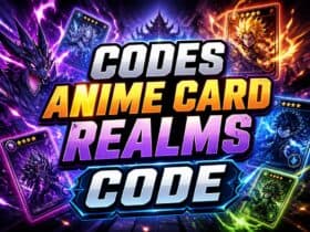anime card realms code