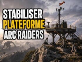 stabiliser la plateforme d'observation pres de la crete