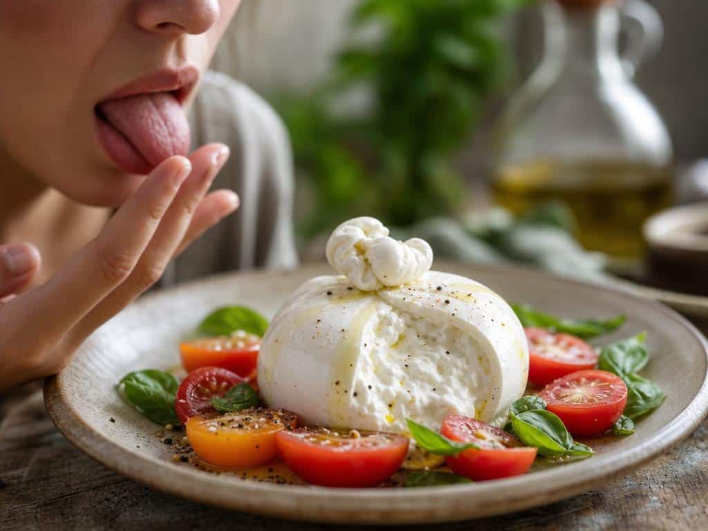 burrata qui pique la langue