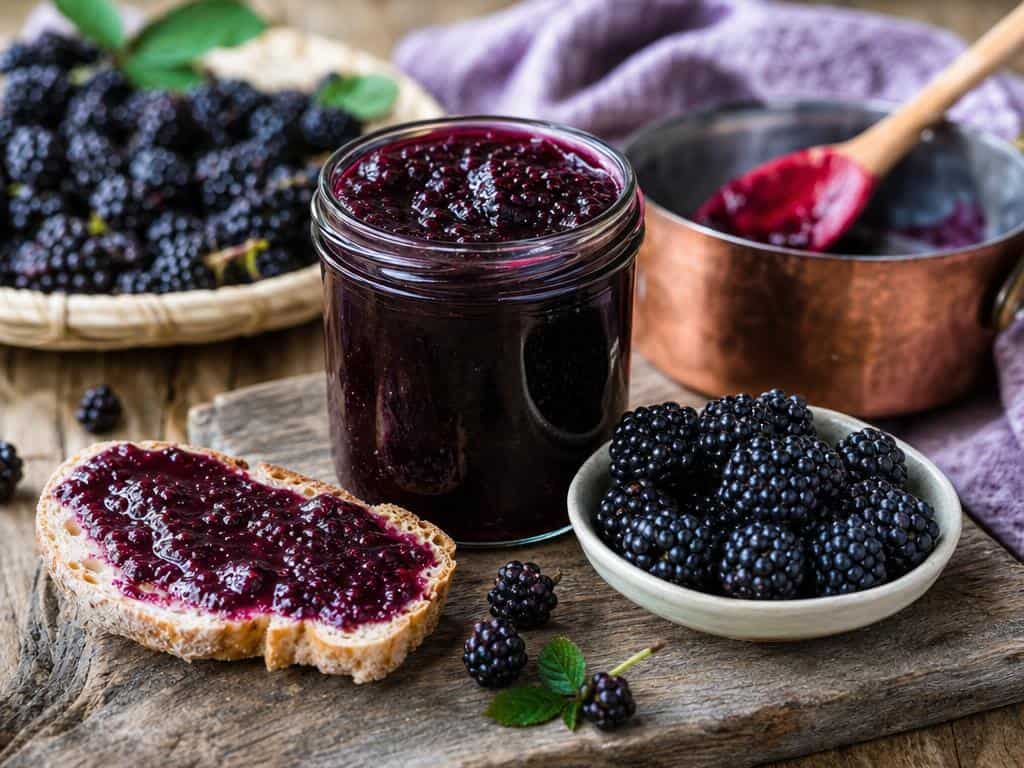 confiture de mûres sans pépins