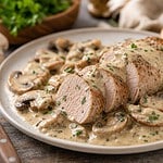 filet mignon au boursin et champignons