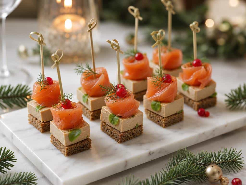 mini brochettes apéritives sans cuisson pour noël