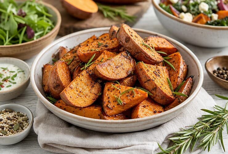 patate douce rotie au four