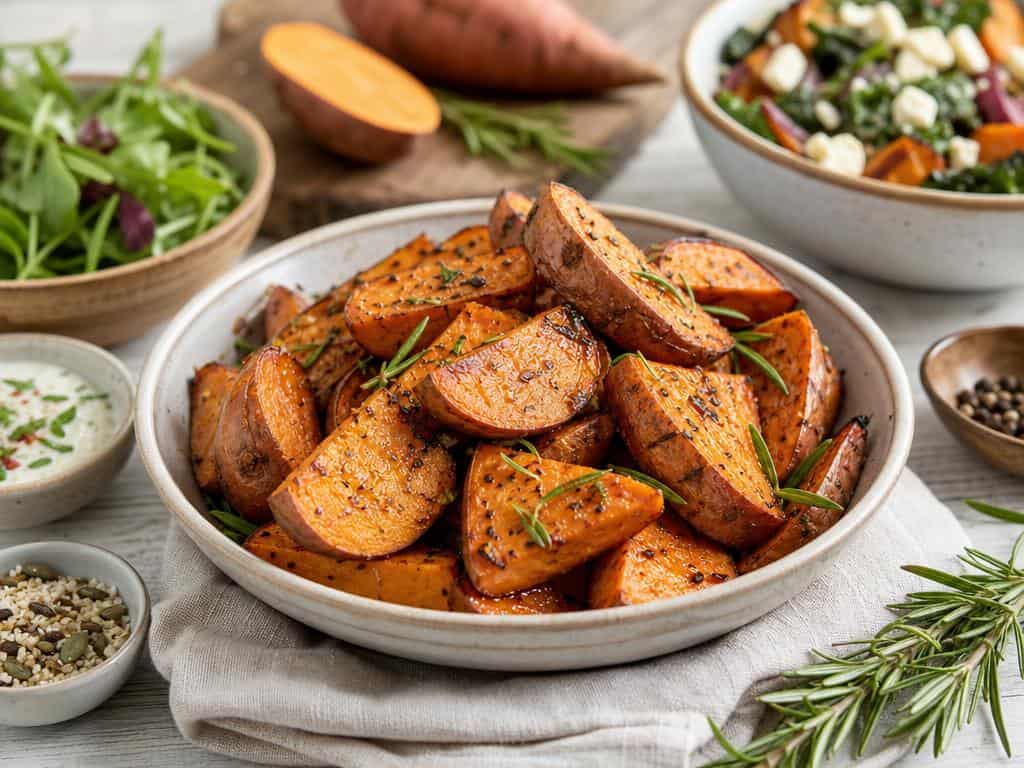 patate douce rotie au four