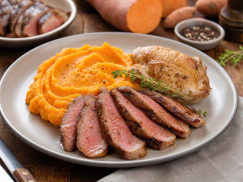 quelle viande pour accompagner une purée de patate douce