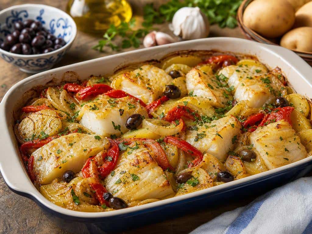 recette morue au four à la portugaise