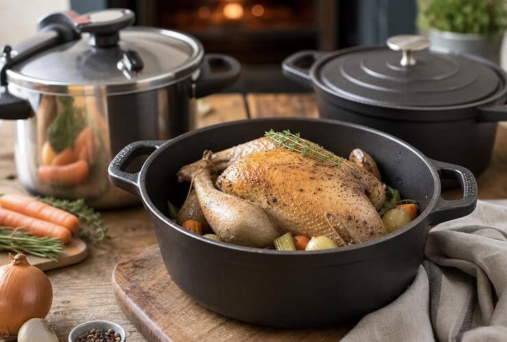 temps de cuisson pintade 1 kg 500 en cocotte