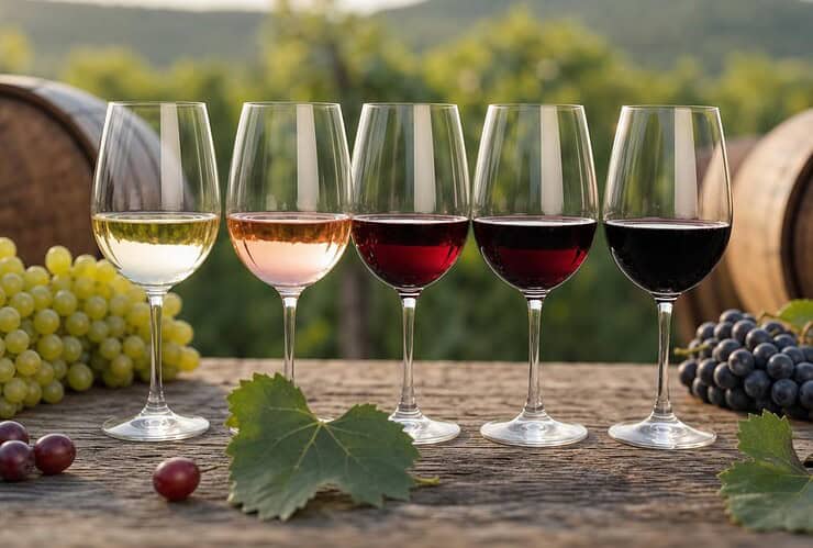 Les différents types de vin