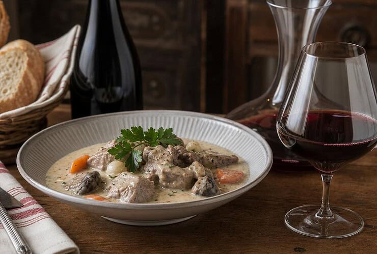 Quel vin rouge avec une blanquette de veau à l&rsquo;ancienne ?