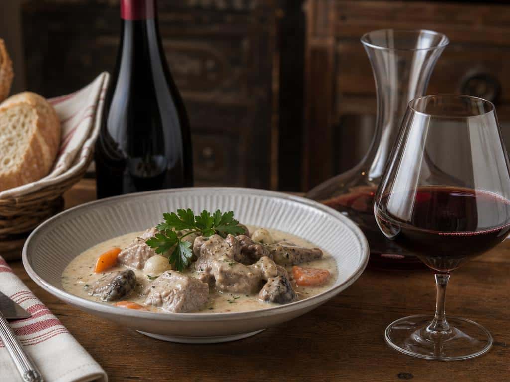 Quel vin rouge avec une blanquette de veau à l&rsquo;ancienne ?