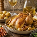 quel légumes avec une poularde au vin jaune