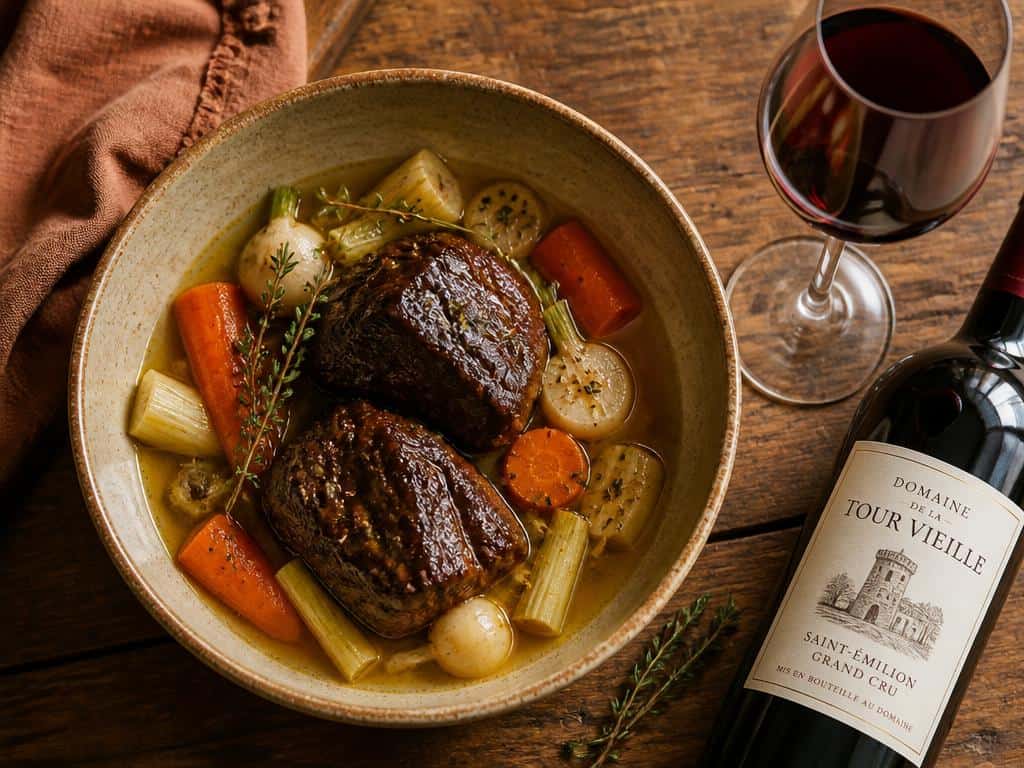 quel vin avec joue de porc confite