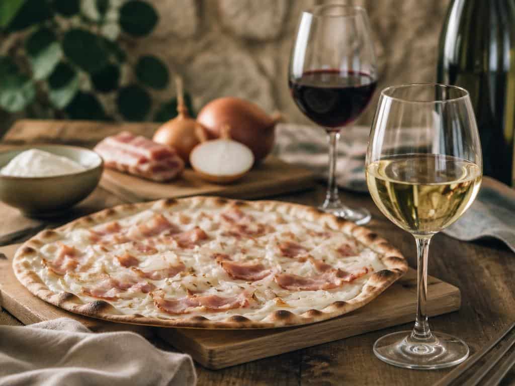 quel vin avec tarte flambée