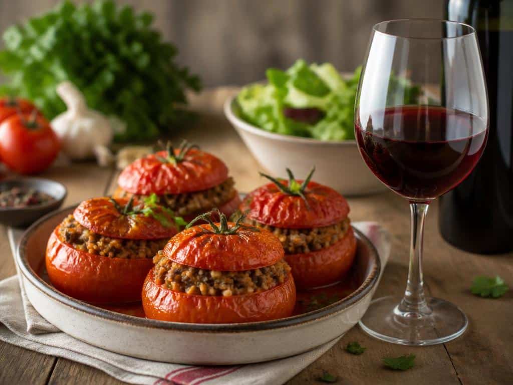 quel vin avec tomates farcies