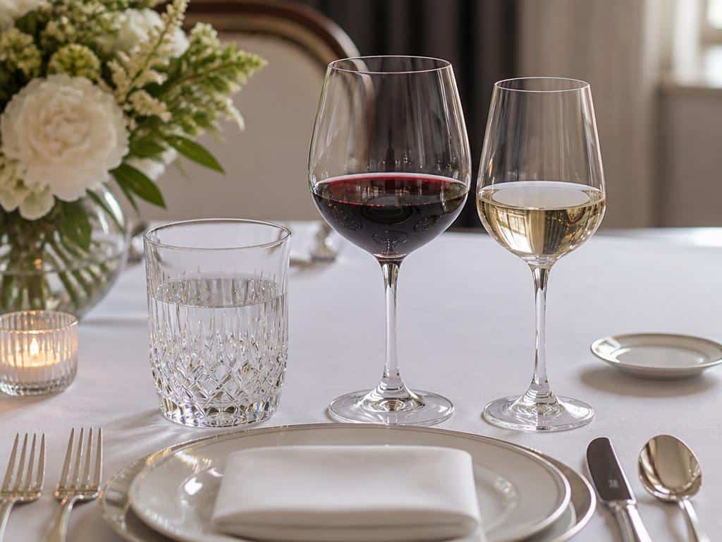 de quel côté de l assiette met on le verre à vin