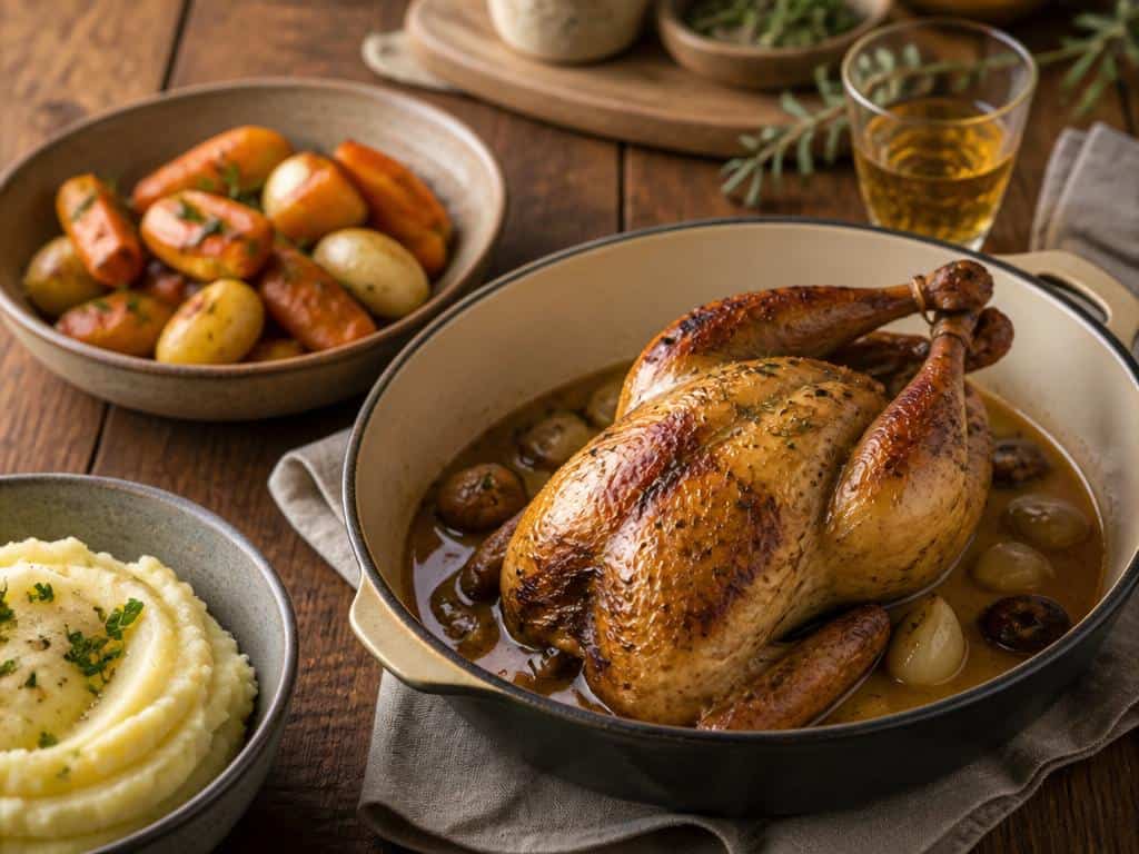 quel accompagnement avec une pintade au vin jaune
