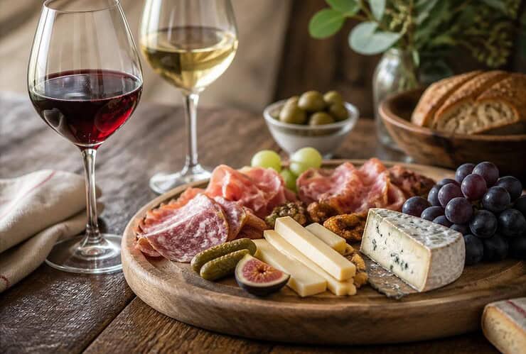 quel vin avec plateau charcuterie et fromage