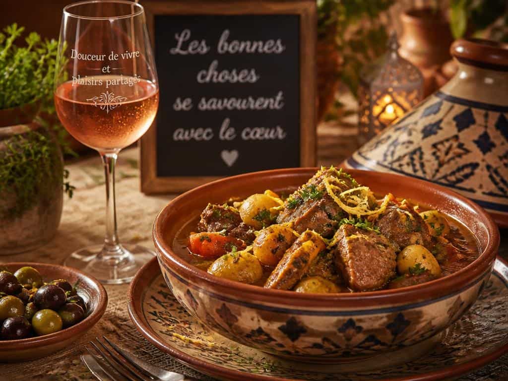 quel vin avec tajine agneau citron