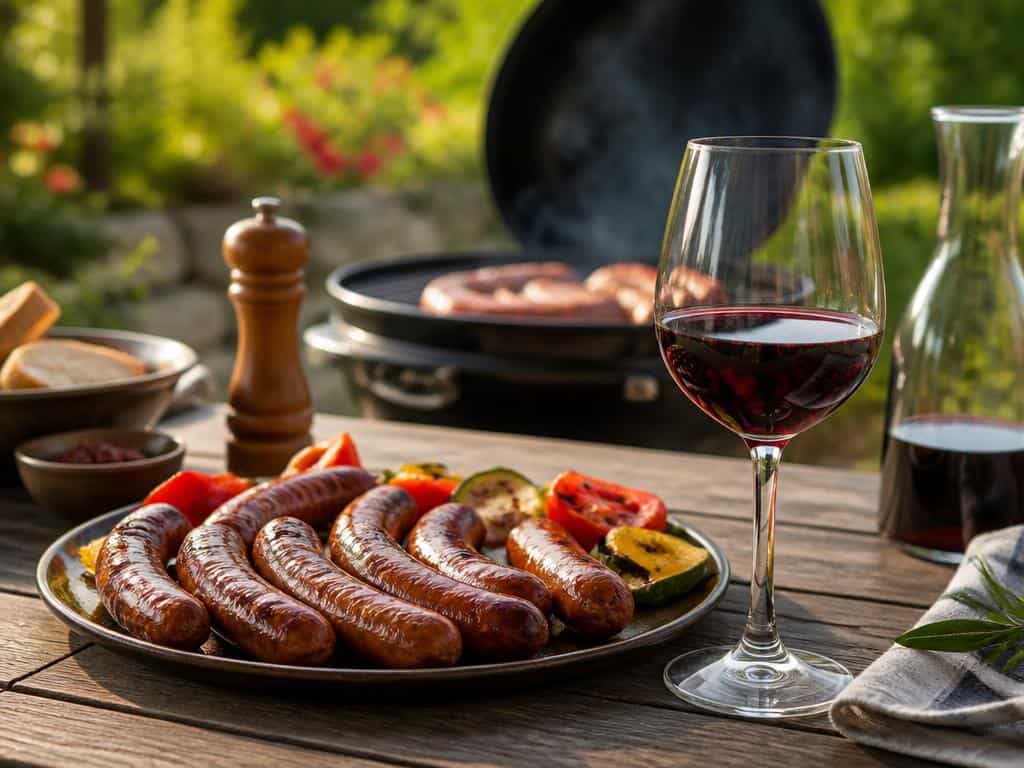 quel vin rouge avec barbecue saucisse
