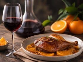 quel vin rouge avec canard à lorange