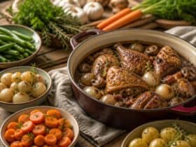 quels légumes pour accompagner le coq au vin