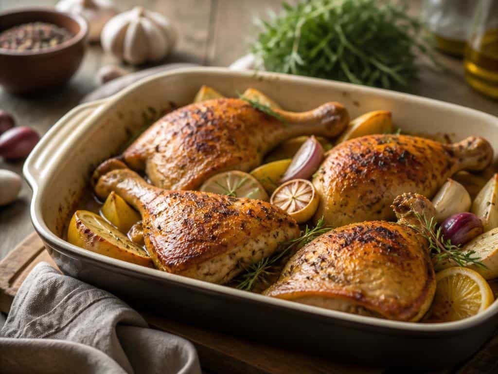 cuisse de poulet au four