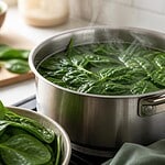 temps de cuisson épinards frais à l'eau