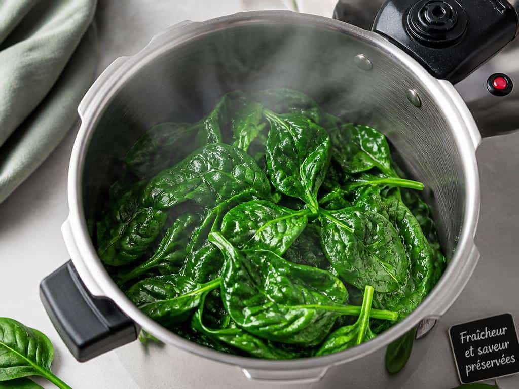 Temps de cuisson épinards frais cocotte-minute