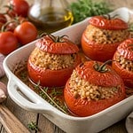 tomates farcies riz au four