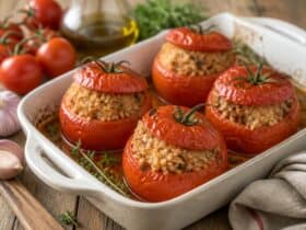 tomates farcies riz au four
