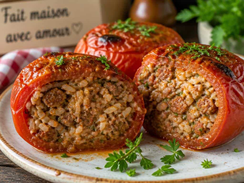 comment faire des tomates farcies au four avec du riz