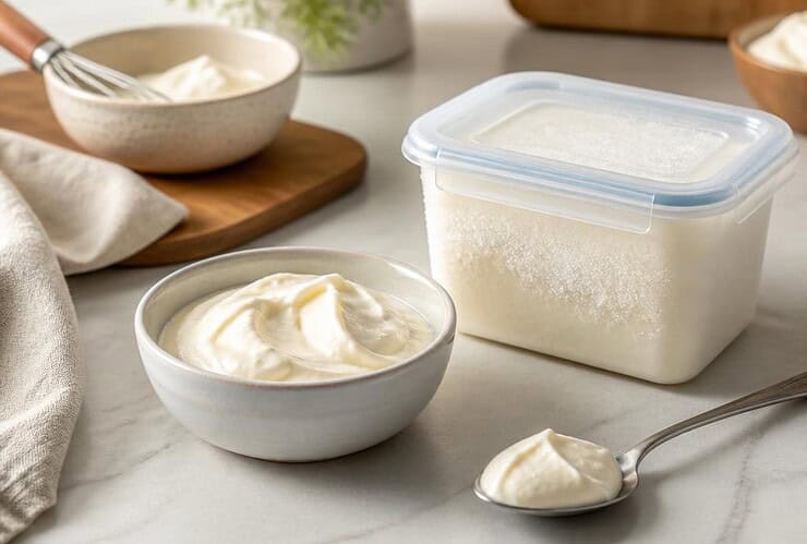 peut-on congeler de la crème fraîche