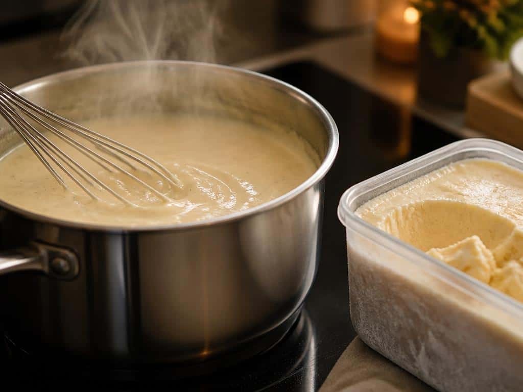 peut-on congeler de la crème fraîche en brique