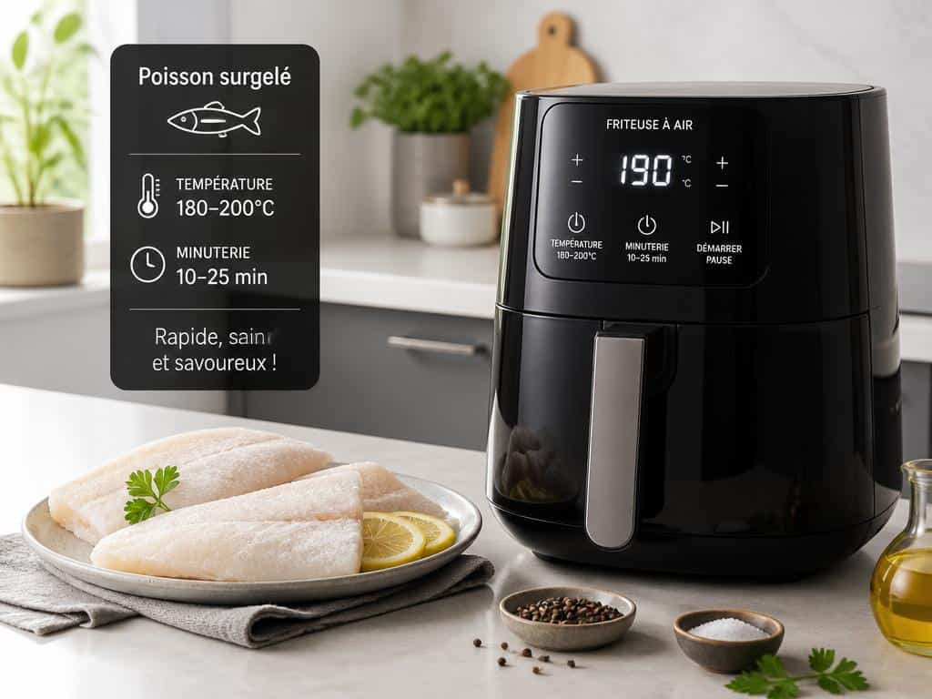poisson pané surgele airfryer temps de cuisson ninja