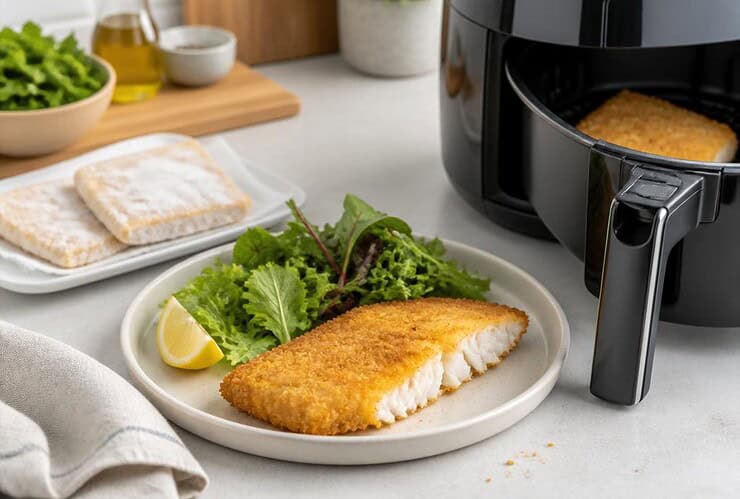 poisson pané surgelé airfryer temps de cuisson