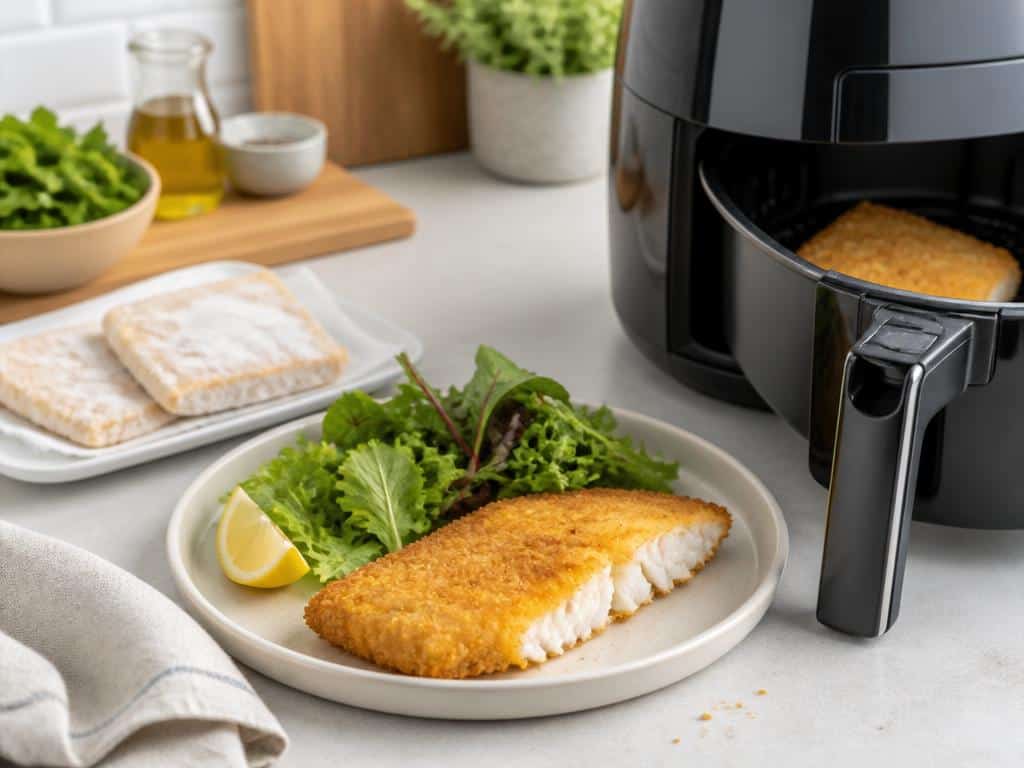 poisson pané surgelé airfryer temps de cuisson