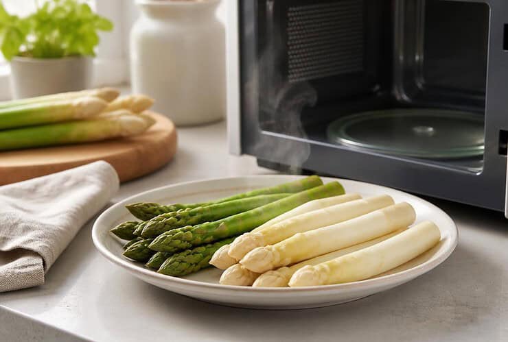 cuire des asperges au micro ondes