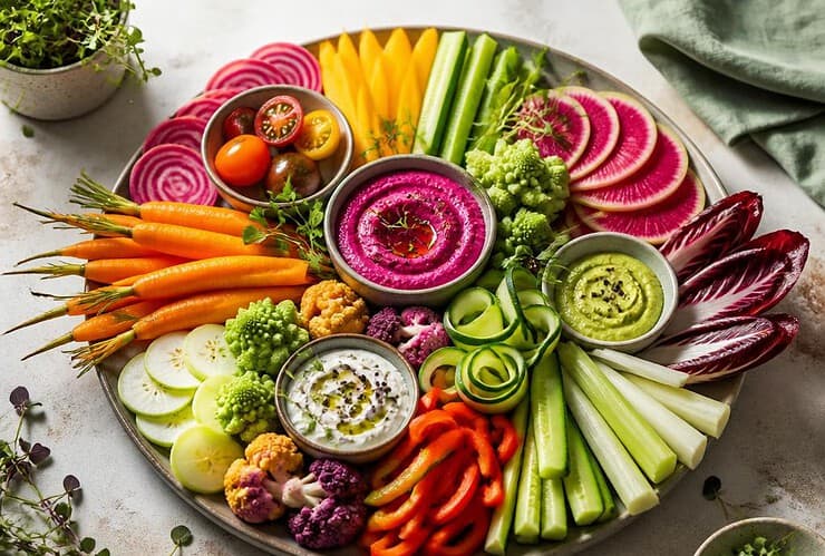 plat de crudites original