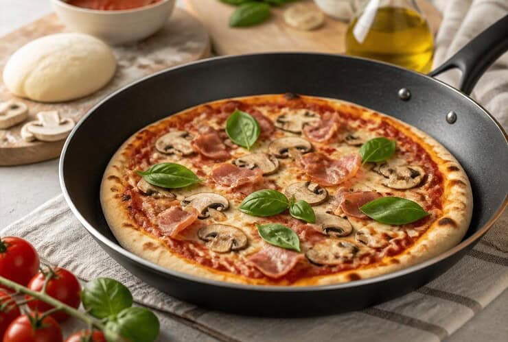 comment cuire une pizza à la poêle