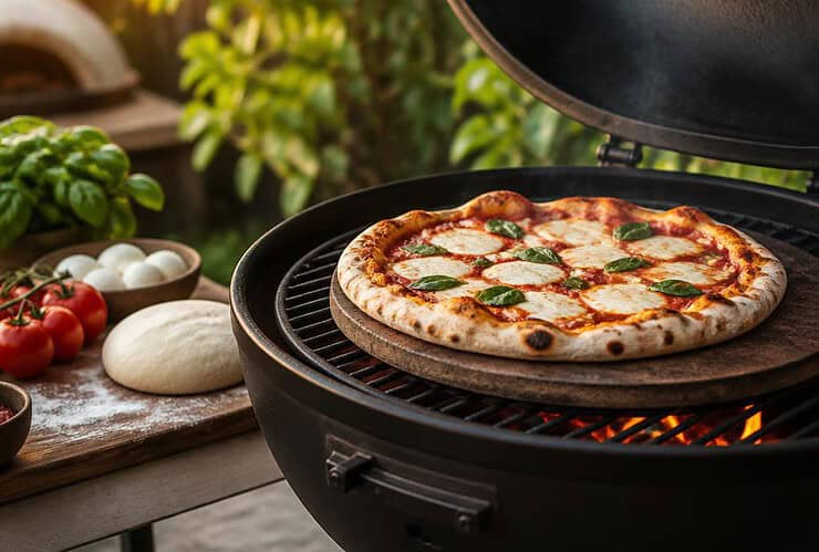 cuire une pizza au barbecue