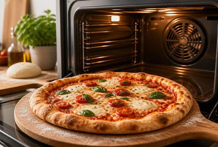 cuisson pizza maison four chaleur tournante