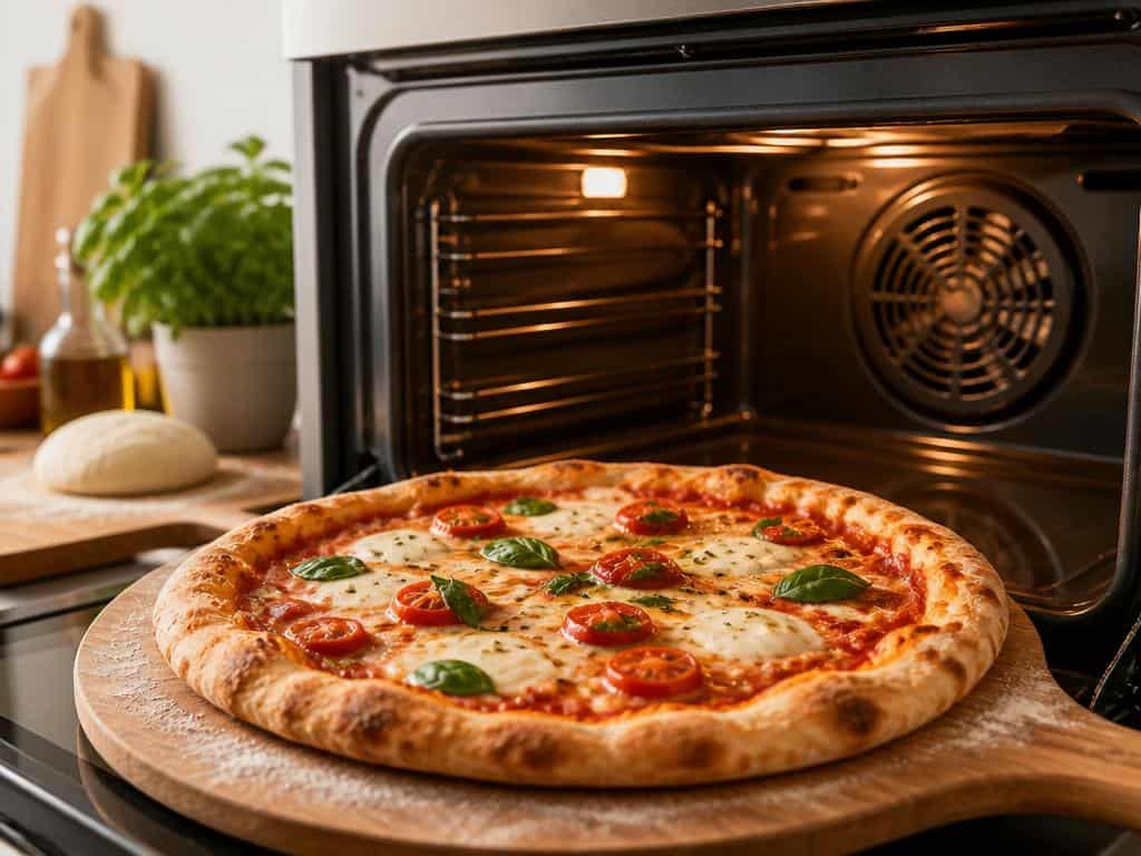 cuisson pizza maison four chaleur tournante